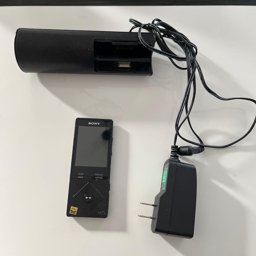SONY NW-A17 ウォークマン ブラック 充電器(スピーカー機能付)セット