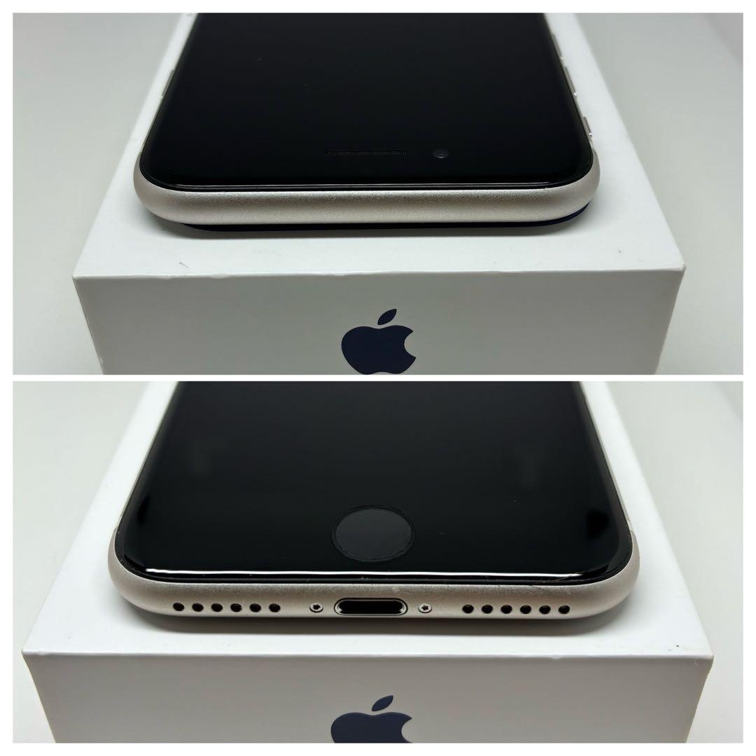 【極美品】iPhone SE3 64G スターライト　SIMフリー　新品バッテリ