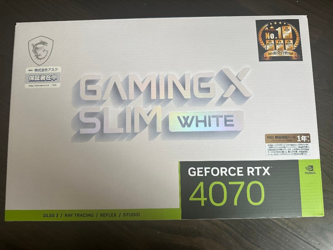 グラフィックボード・グラボ・ビデオカード MSI Gaming X Slim White GeForce RTX 4070