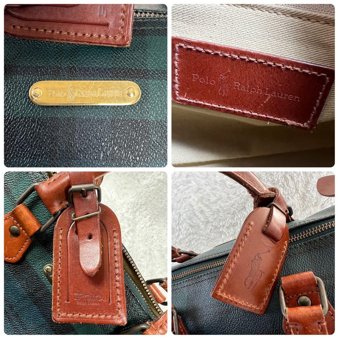 美品✨ POLO RALPH LAURENミニボストンバッグ ブラックウォッチ