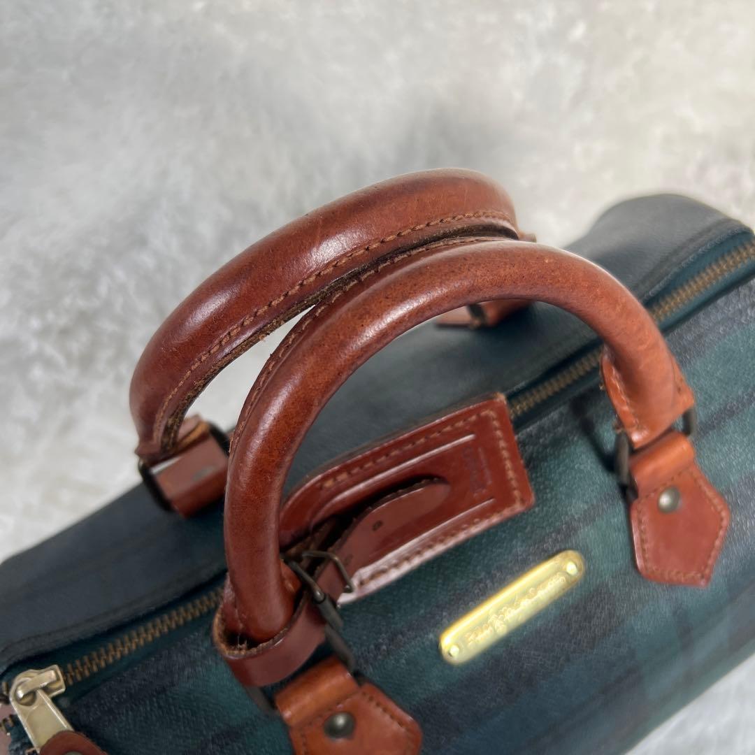 美品✨ POLO RALPH LAURENミニボストンバッグ ブラックウォッチ