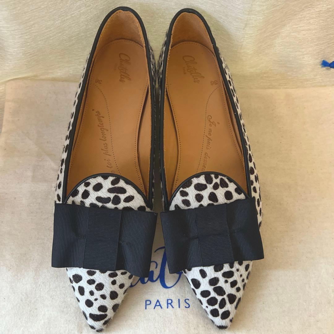＊美品　Chatelles Paris シャテル　フラットシューズ サイズ:36