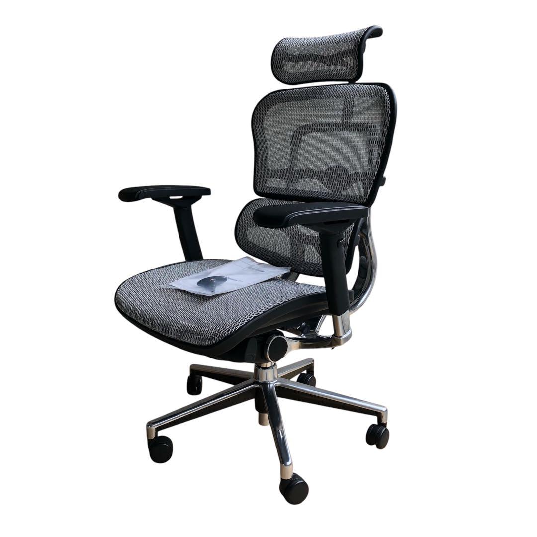 ぽいんきー　 極美品 エルゴヒューマンベーシック オフィスチェア ヘッドレ