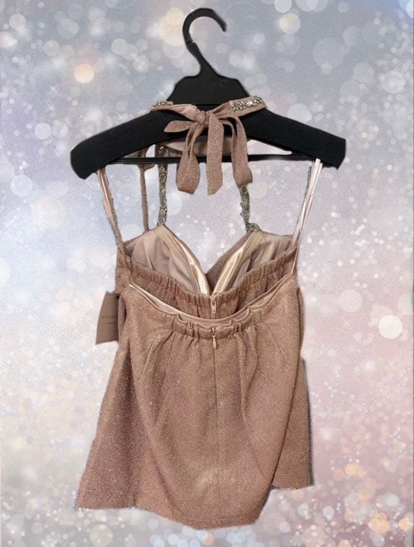 ローブドフルール ラメニット ドレス