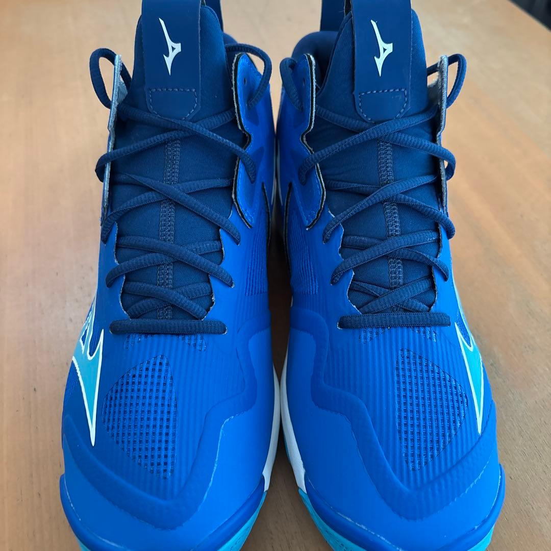 Mizuno バレーボールシューズ 青 美品