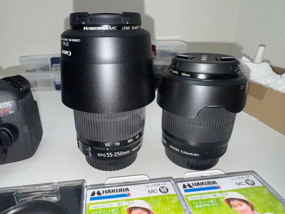 Canon EOS Kiss X8i EF-S 18-55mm 望遠レンズ付き