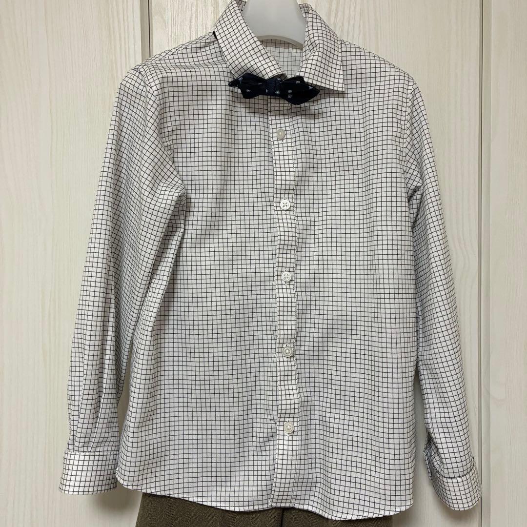 B:MING by BEAMSスーツ　入学式　カーキ130cm 【靴下つき】