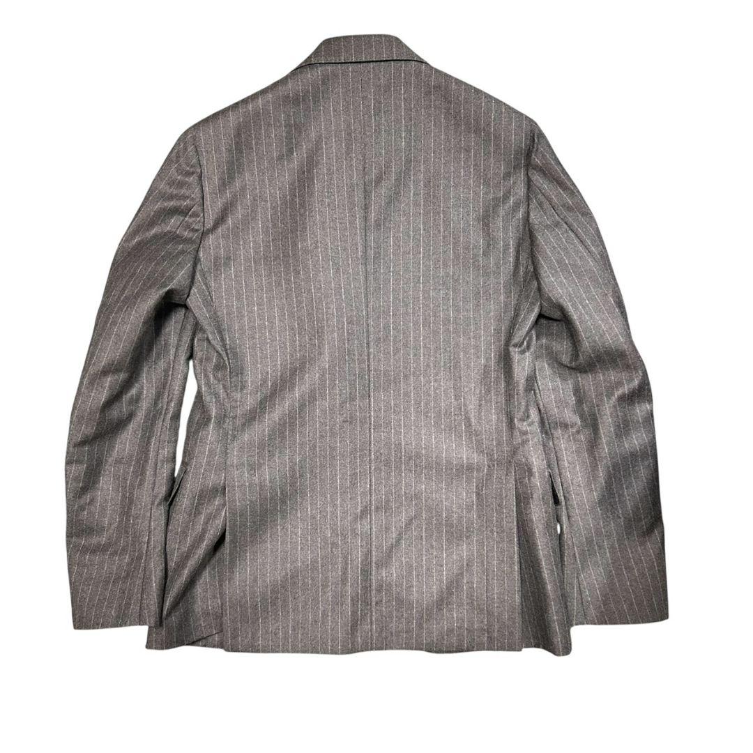 LARDINI グレーストライプ ウール セットアップ スーツ イタリア製44