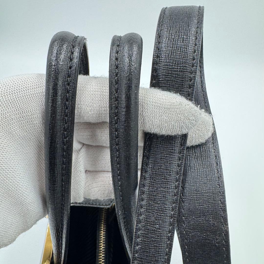 フェンディ トゥージュール レザー トート ショルダーバッグ ビジネスバッグ 黒