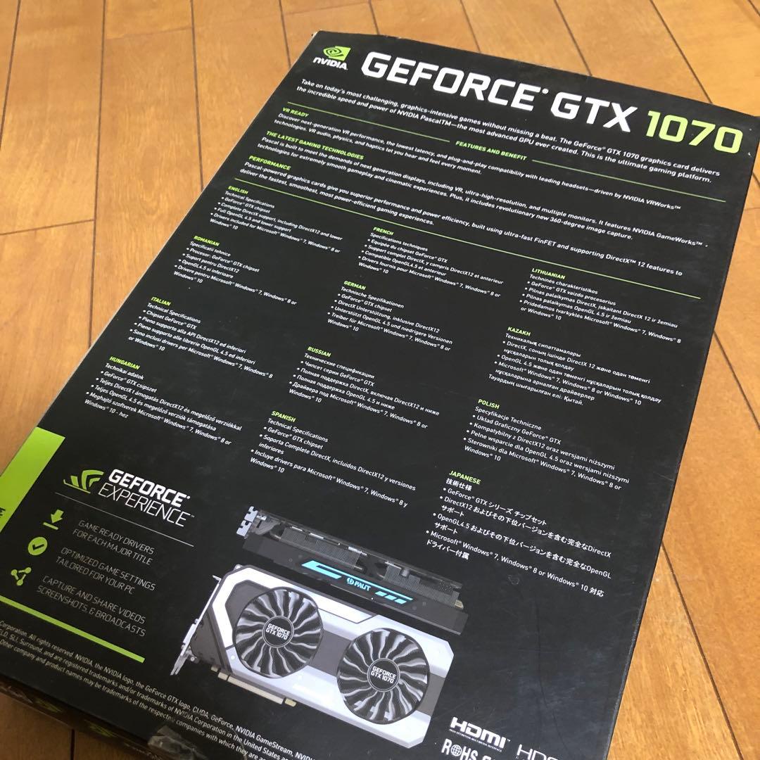 グラフィックボード・グラボ・ビデオカード Palit GeForce GTX 1070 Super JetStream