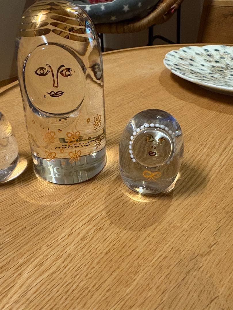 【Kosta Boda】 「Familjen（家族）」シリーズ 3 点セット