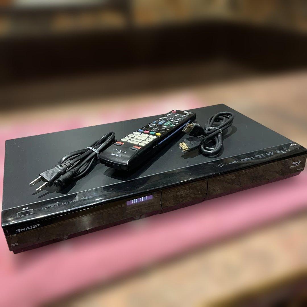 シャープAQUOS BD-S520 12倍録 BDリモコン等付フル装備！感動品！