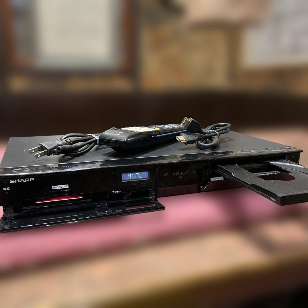 シャープAQUOS BD-S520 12倍録 BDリモコン等付フル装備！感動品！
