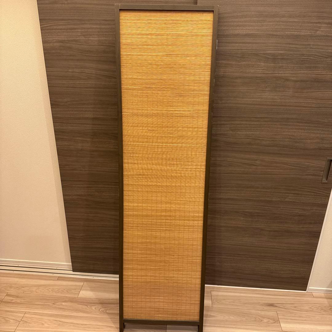 最安値で出品　送料含めた最安値　木製ブラウンパーテーション 3つ折り