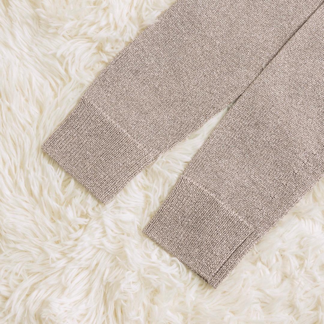 ebure エブール 25AW ブライトラメリリヤーン Vネック カーディガン