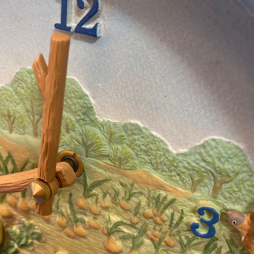 ピーターラビットの掛け時計