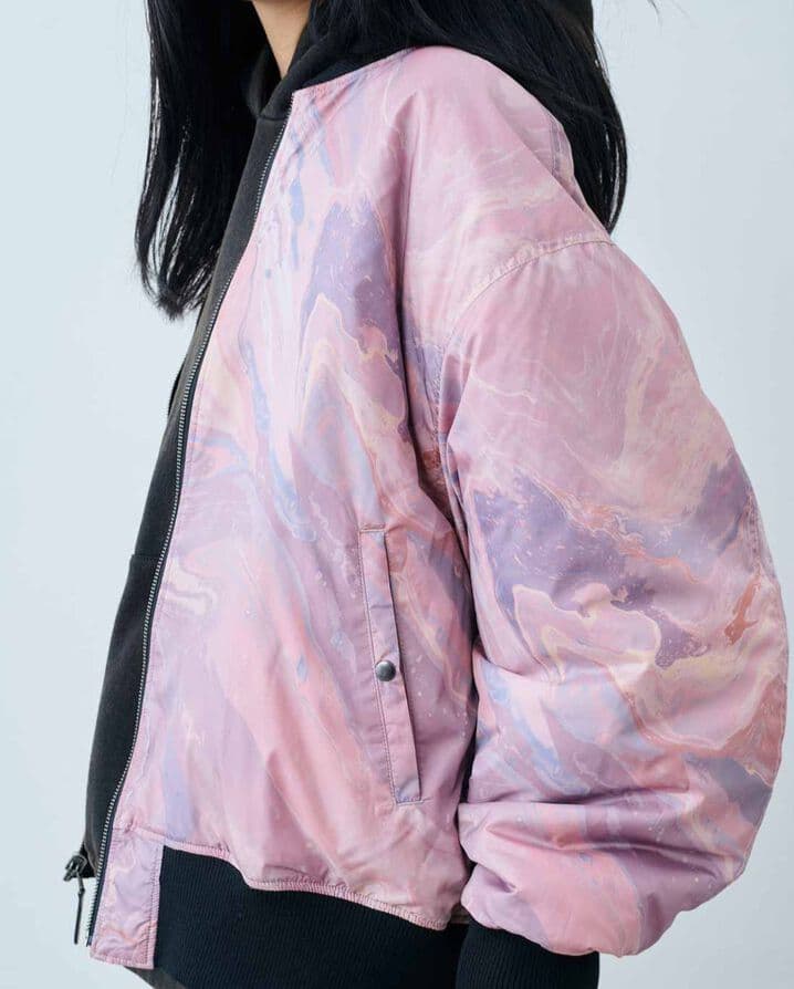 MEDE19F リバーシブル オーバーサイズMA-1 フェリシモ　Mザイス