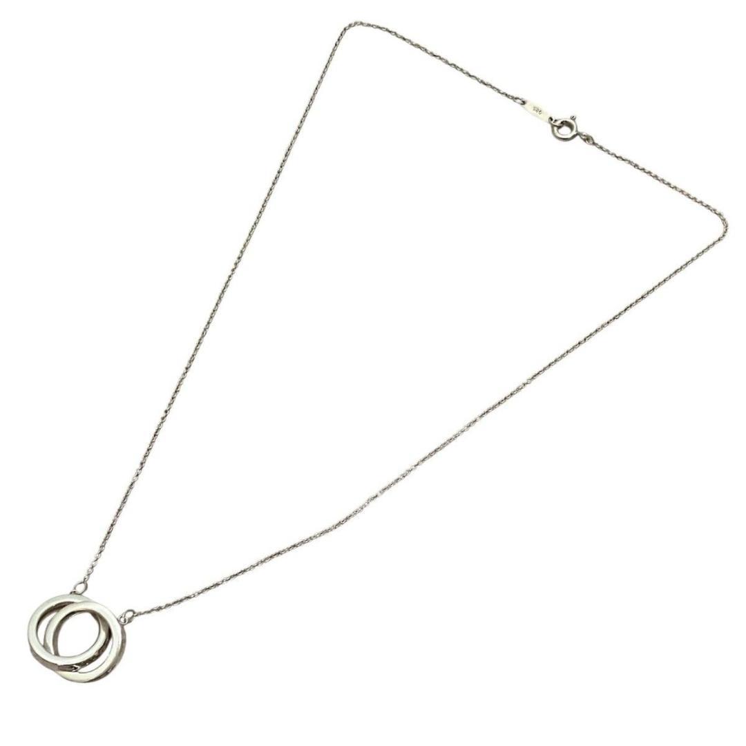 【美品】ティファニー インターロッキング ネックレス　ダブルリング　1837