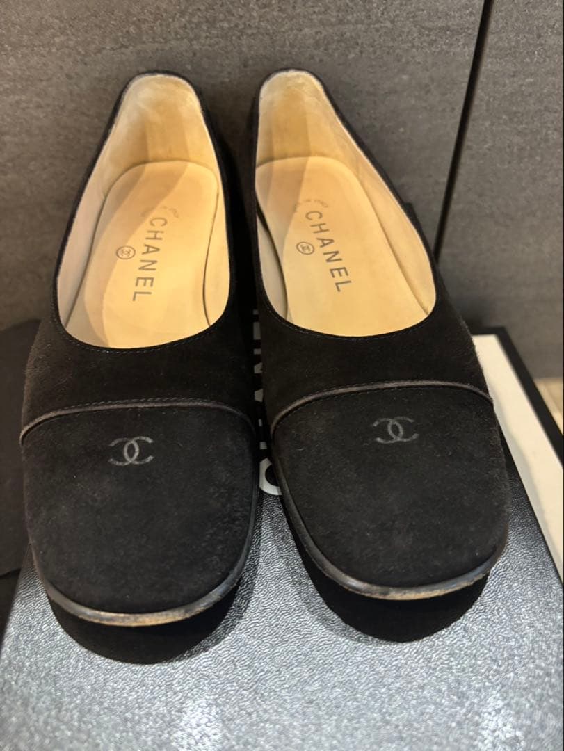 CHANEL フラットシューズ　ブラック　35
