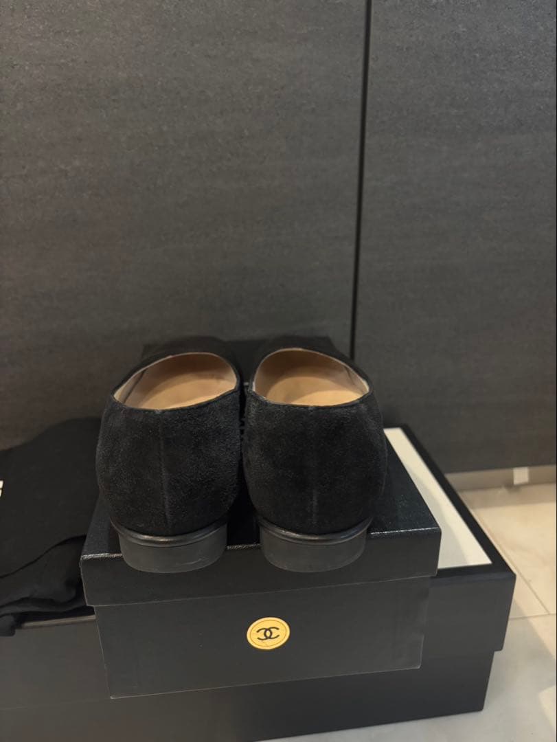 CHANEL フラットシューズ　ブラック　35
