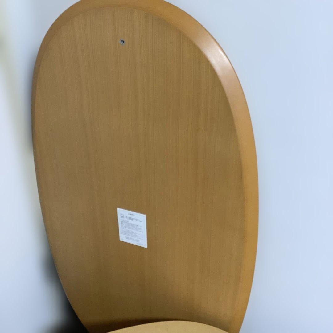 無印良品コタツ　ダイニングテーブル 1100x620x380mm オーバル型