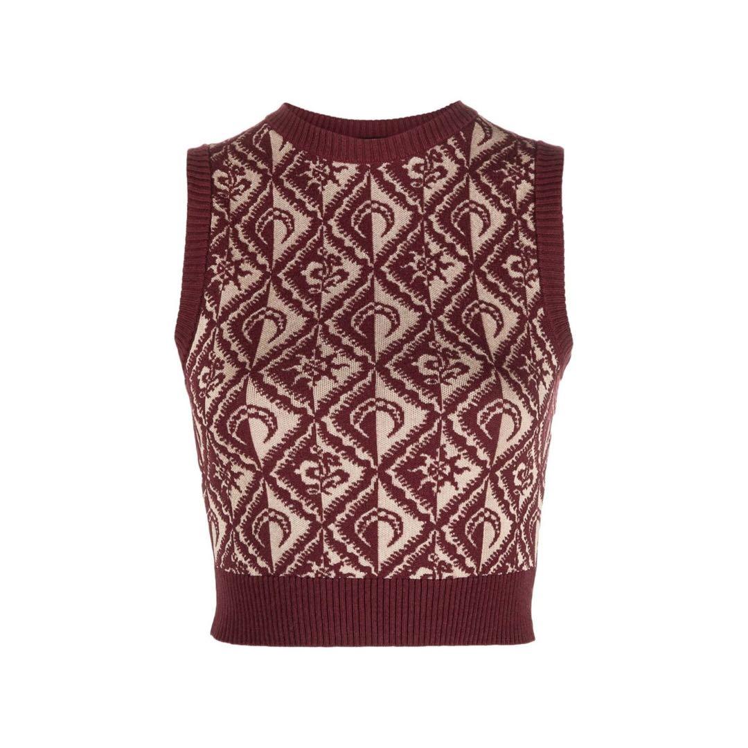 Marine serre ノースリーブニットベスト