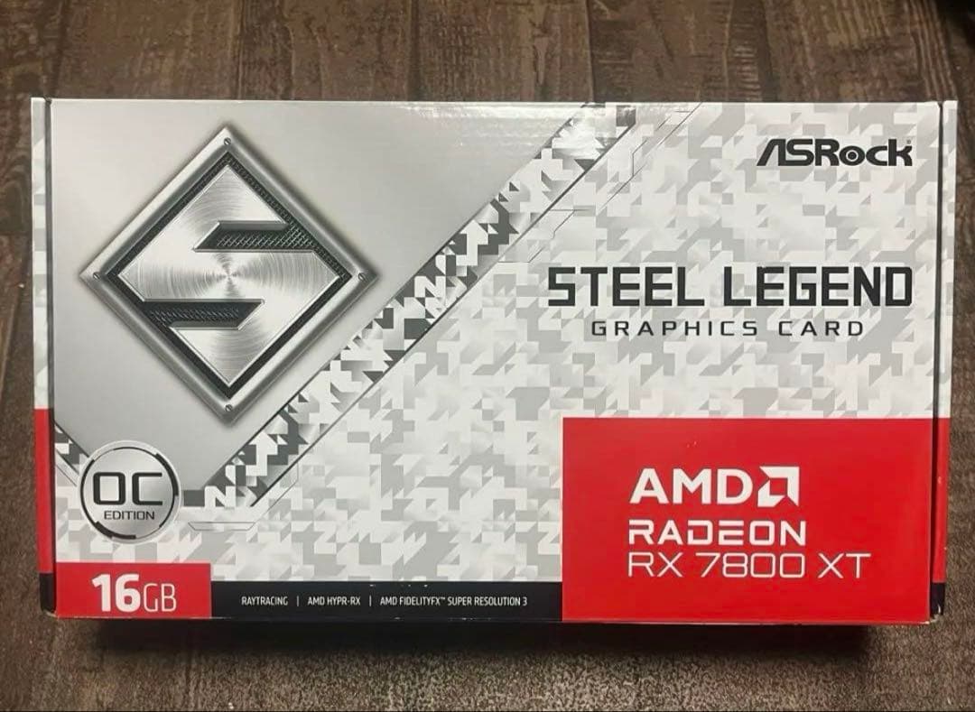 グラフィックボード・グラボ・ビデオカード rx7800xt ASRock Steel Legend OC Edition