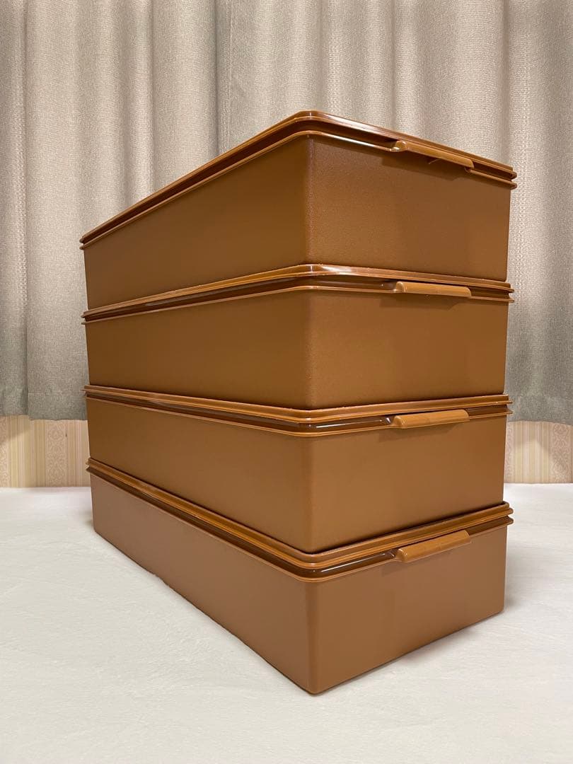 4個セット/タッパーウェア/ロング/スーパーケース/衣装ケース/収納ボックス②