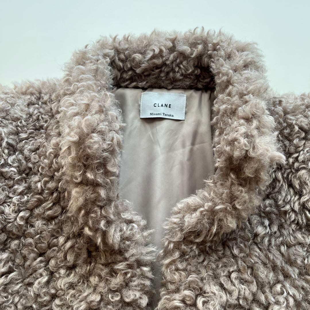 t*i様 【新年SALE‼️美品】CLANE クラネ カールファーショートコート
