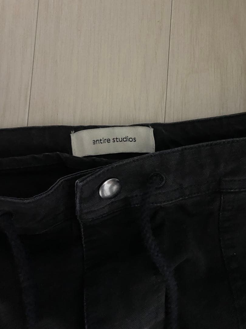 entire studios ブラック カーゴパンツ