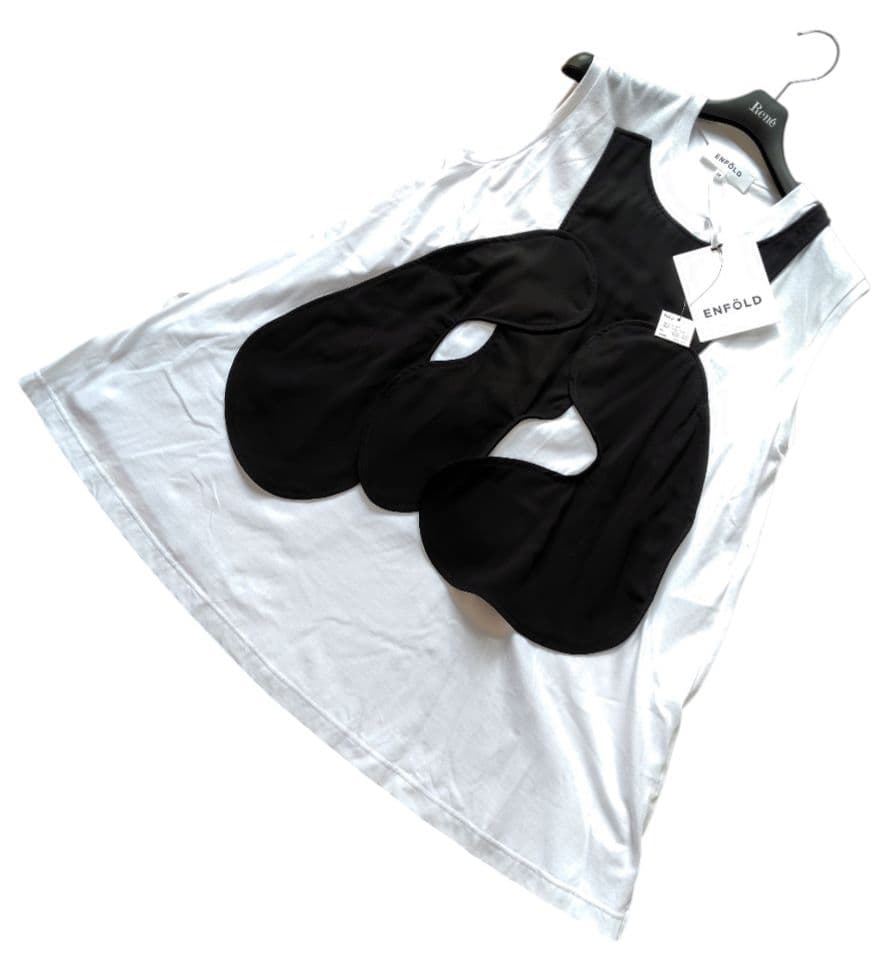 【ENFOLD】24商品新品CIRCLE DRAPE-VEST TANK-TOP