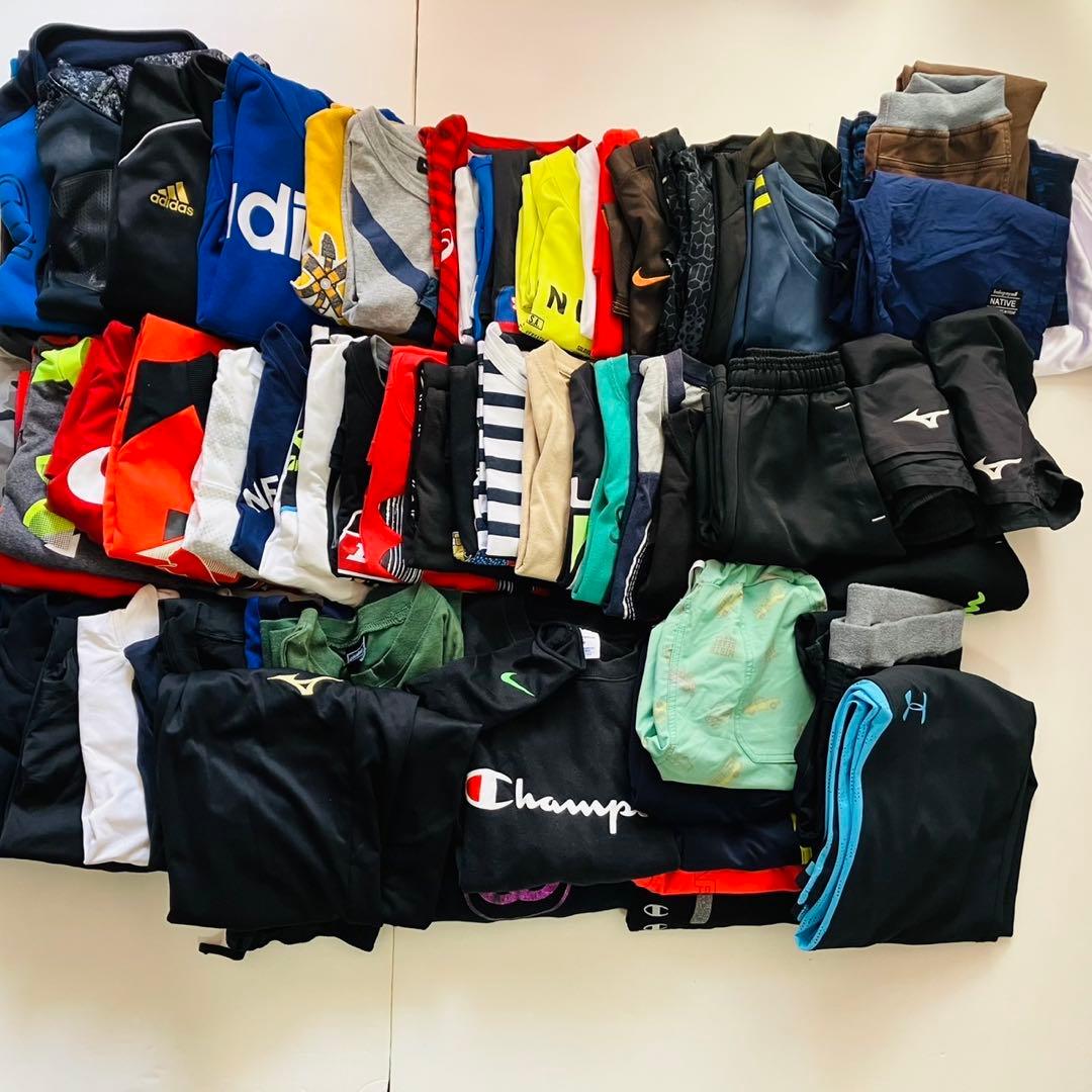 古着　まとめ売り　男の子　120〜160サイズ　NIKE adidas 64着