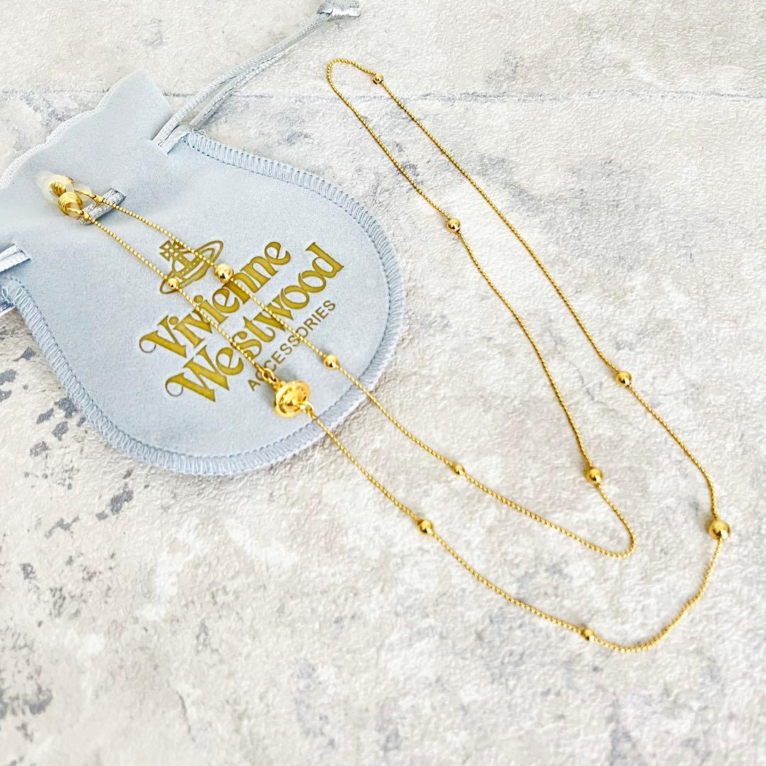 ✨廃盤希少品✨VivienneWestwood メガネチェーン オーブ ゴールド