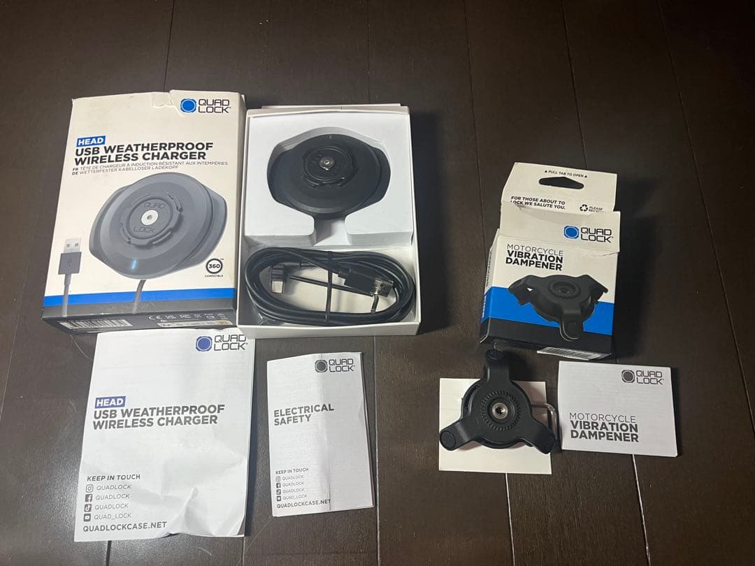 QUAD LOCK クアッド　ロック　WIRELESS ダンパー付き　美品