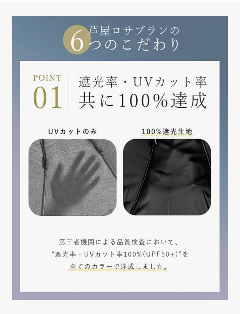 芦屋ロサブラン＊未使用　折りたたみ日傘