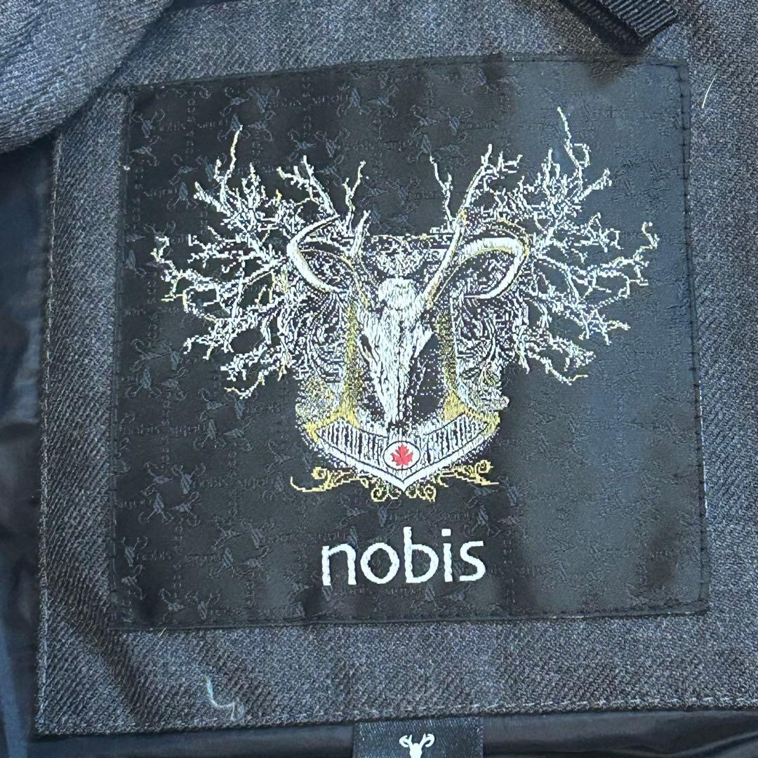 ポンちゃん 新品 ノビス コヨーテファー 肉厚ダウンコート　グレー XS