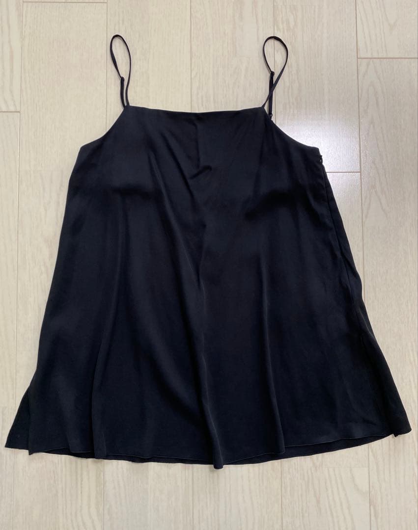 Plage fibril linen 混 キャミソール ブラック タグ付き