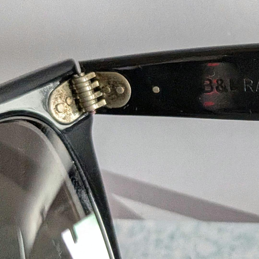 希少RayBanウェイファーラーII 54mm ブラック B&L刻印 ビンテージ