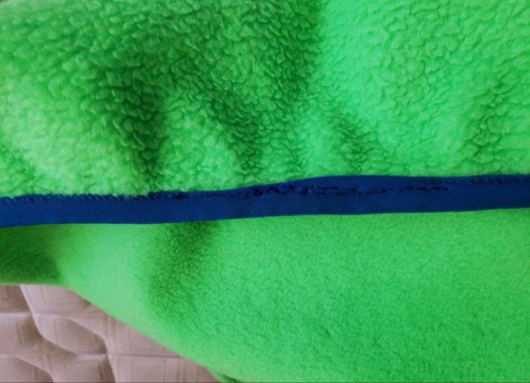 ハ*レ様 【希少・USA製】パタゴニア スナップT フリース S ネオングリーン