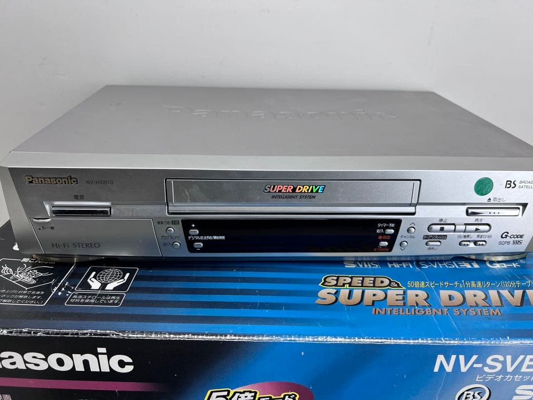 パナソニック VHSビデオデッキ NV-HXB10 リモコン AVケーブル