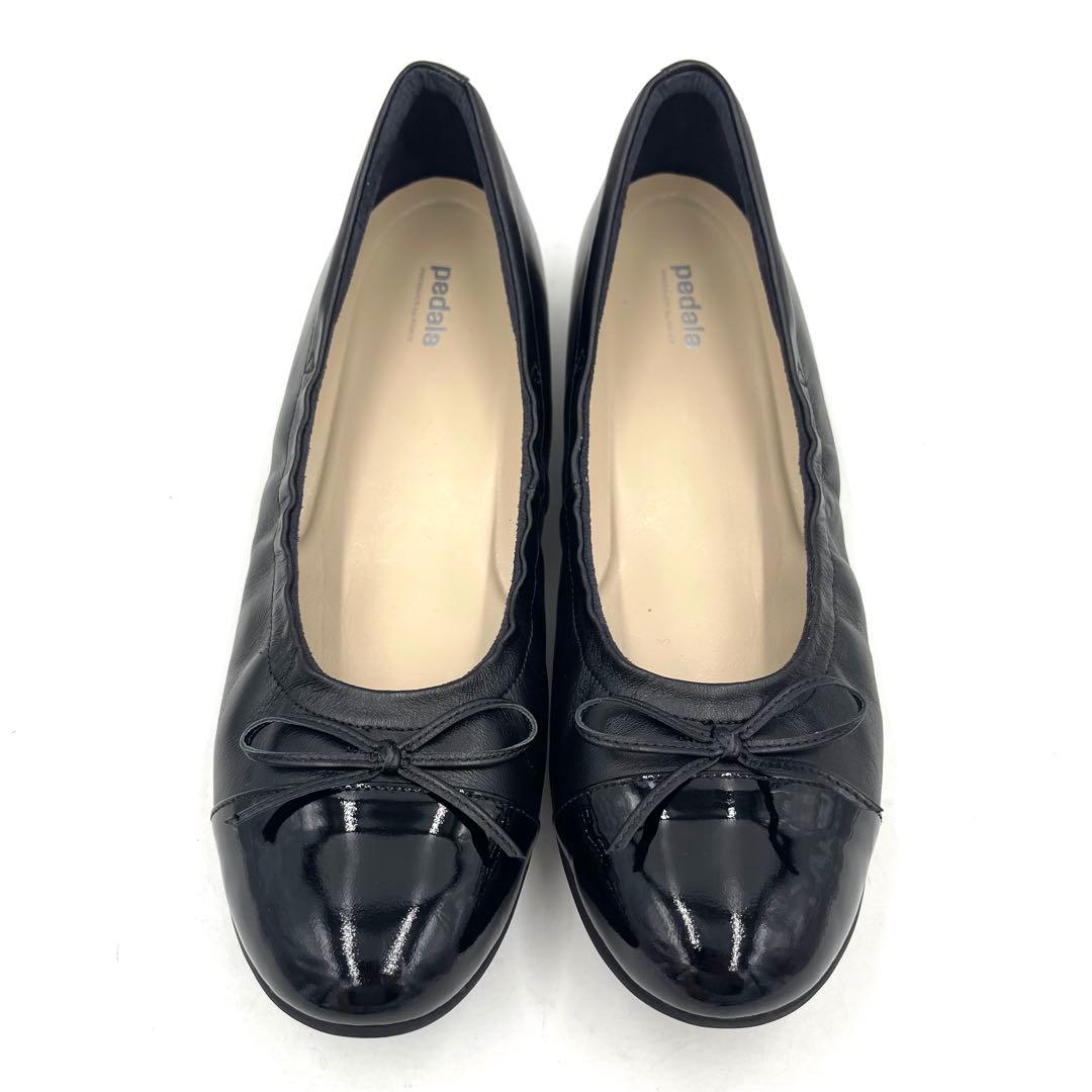 7LS11_ 絵美様　アシックスウォーキング ペダラ ローヒールパンプス レザー