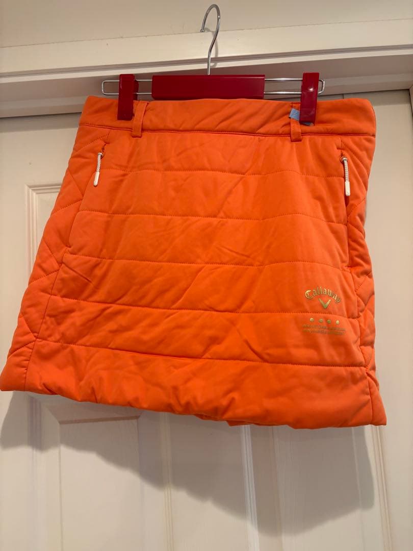 Callaway レディース ゴルフジャケットとスカート セット オレンジ