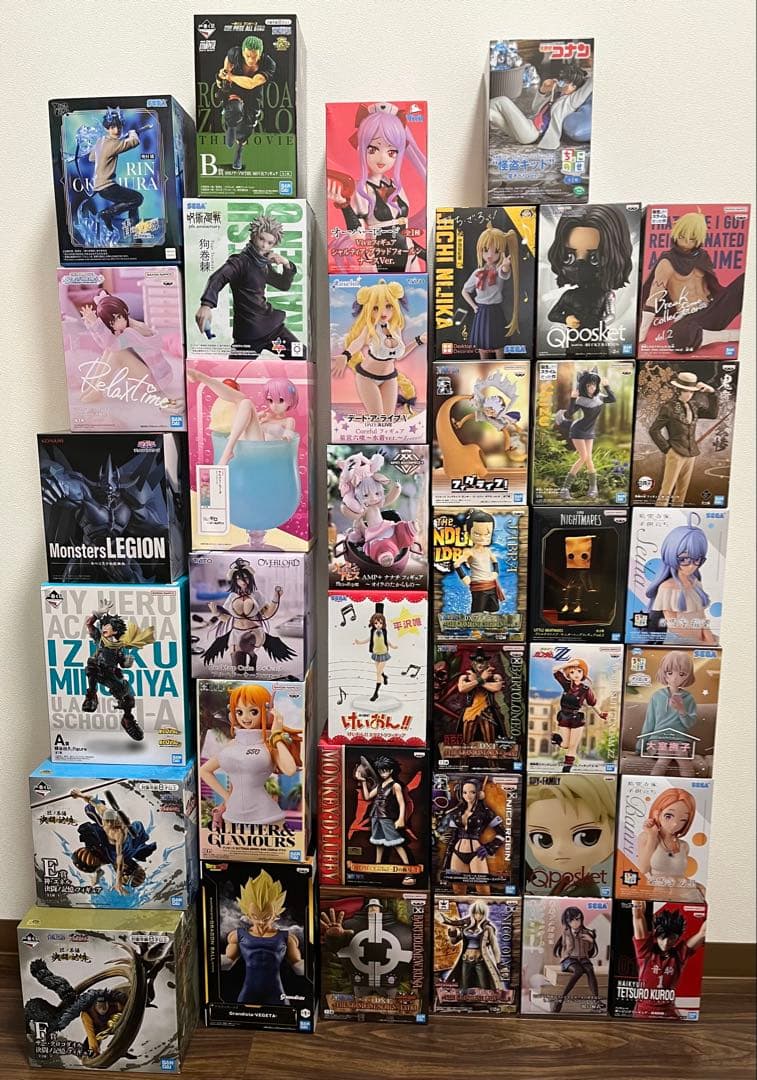 人気フィギュア37個まとめ売り（ドラゴンボール、ワンピース、呪術、美少女など）