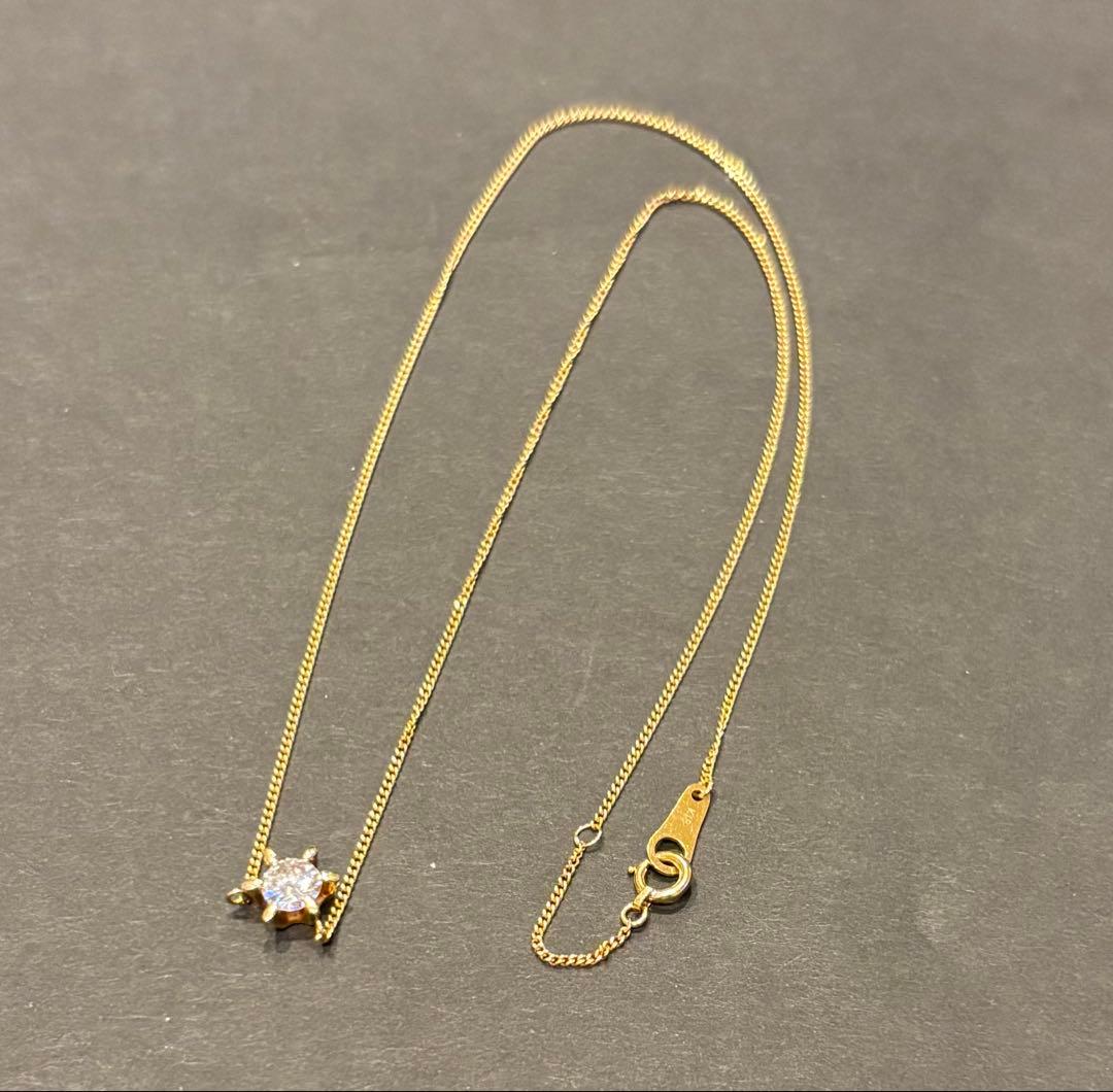【18K】ダイヤモンドネックレス（0.41ct）