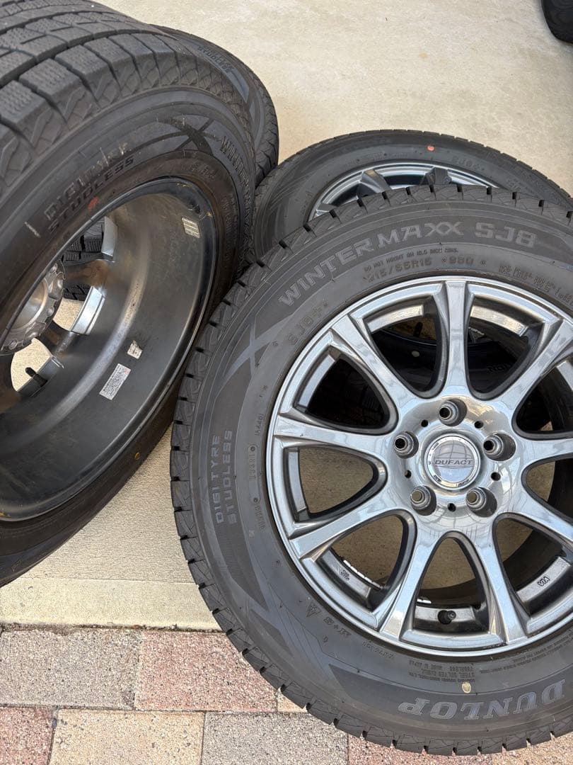 ダンロップ ウィンターマックス SJ8 16インチ ホイールセット