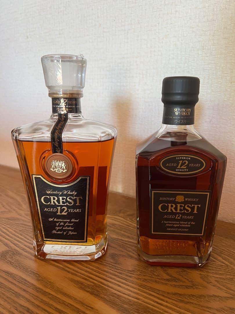 SUNTORY CREST 12 YEARS クレスト12年 新旧 2本セット