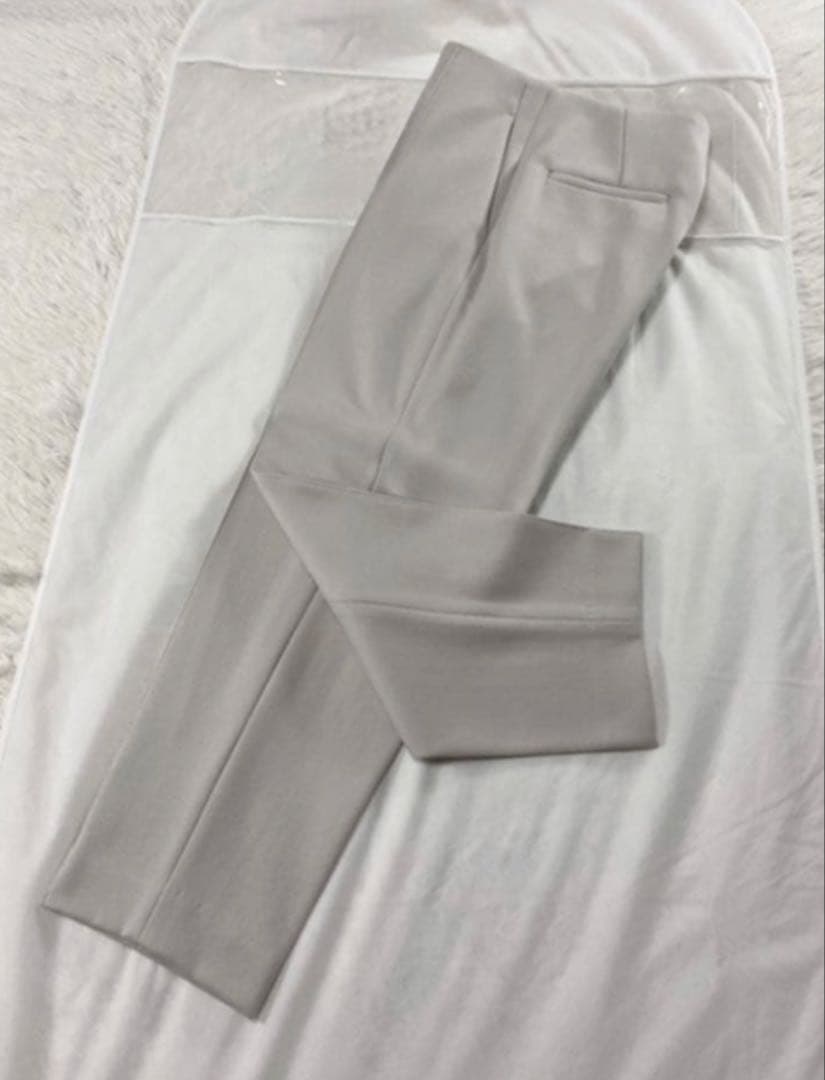 【お値下げ　美品】Drawer ウールツイルフロントステッチパンツ 34