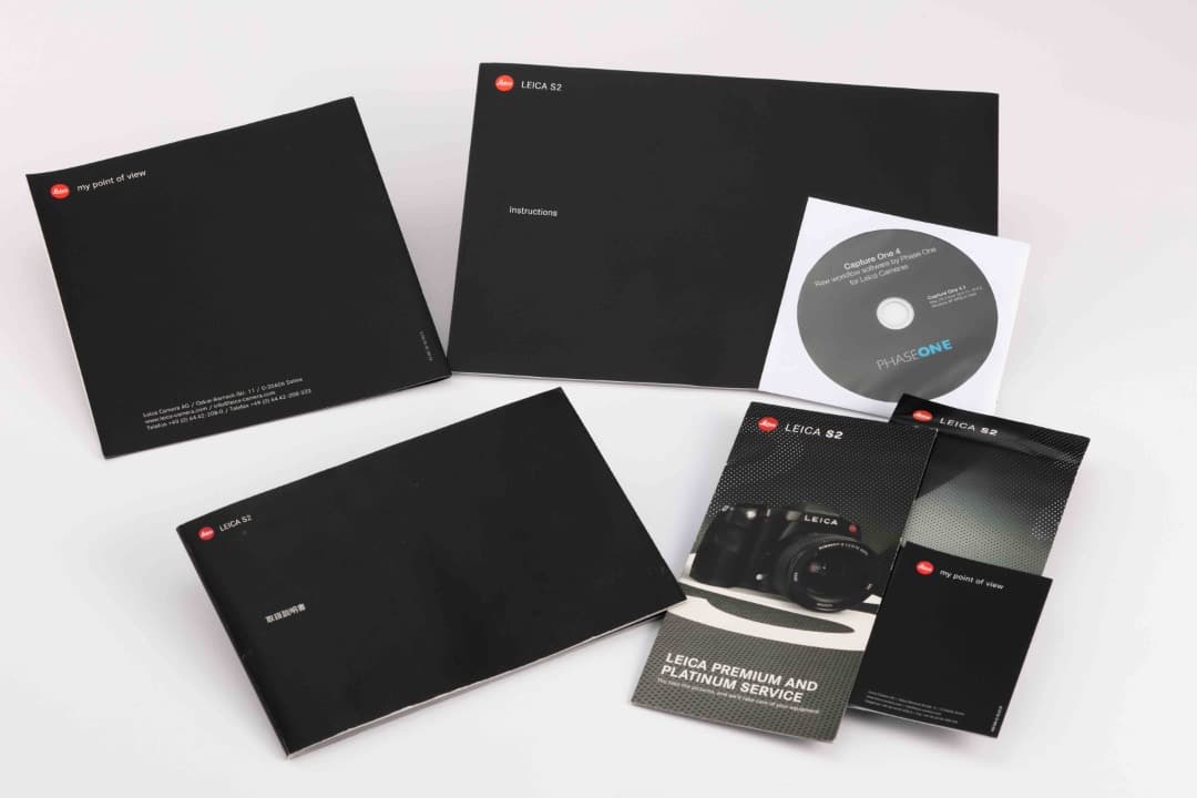 【CCD搭載＋純正テザー/レリーズ付】Leica S2 中判 バッテリー2個