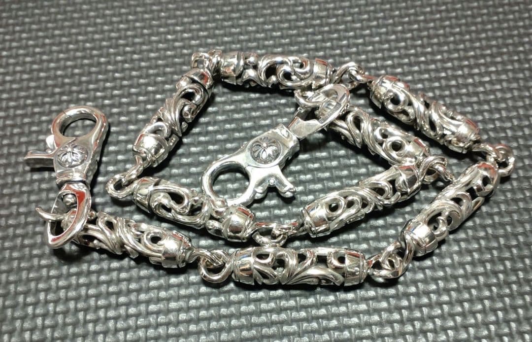 週末限定値下げ　ローラーウォレットチェーン　9LINK