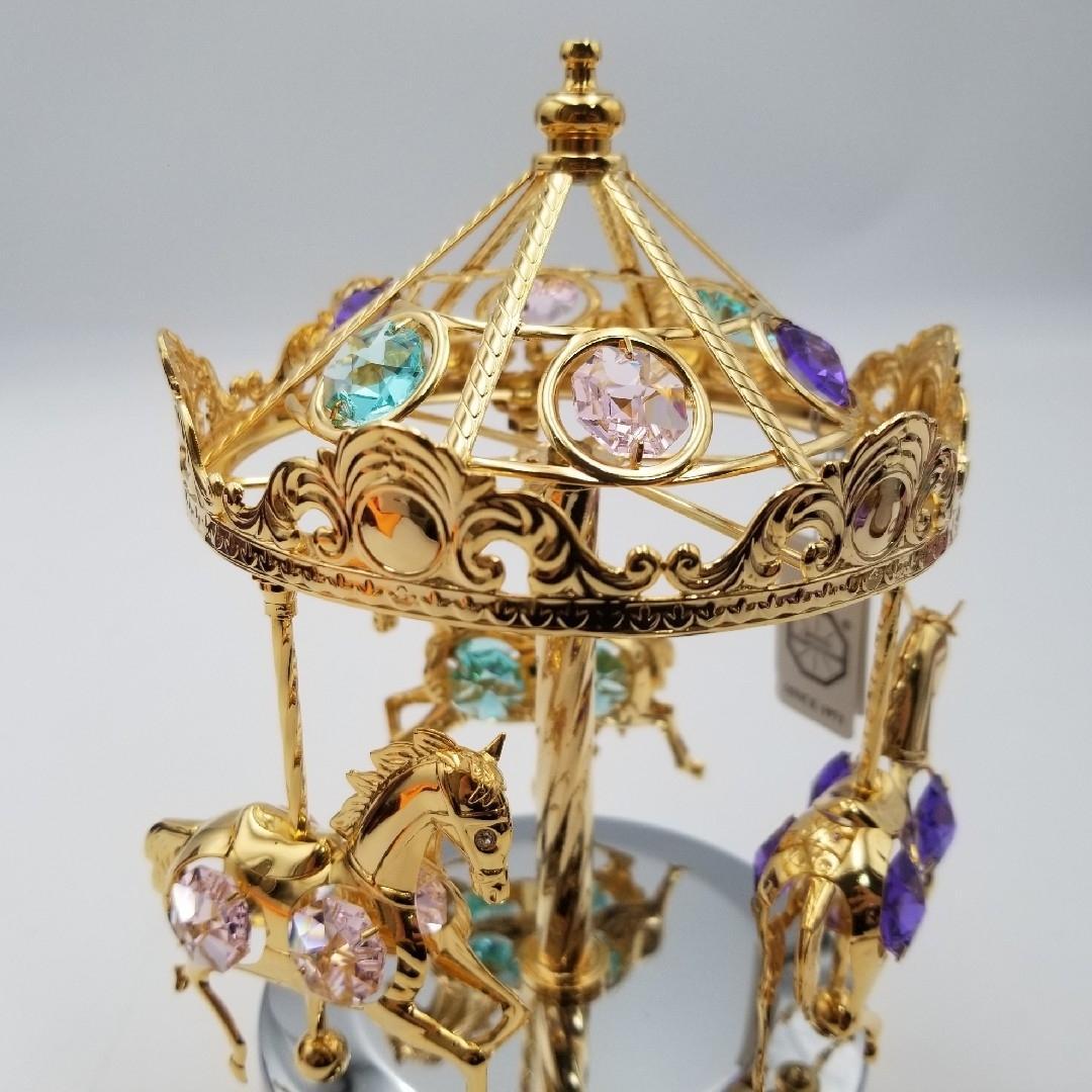 新品未使用 SWAROVSKI スペクトラ オルゴール メリーゴーランド